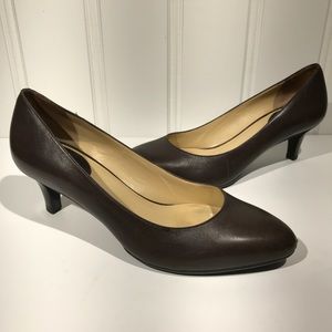 Cole Haan nike air brown leather pumps size 7.5